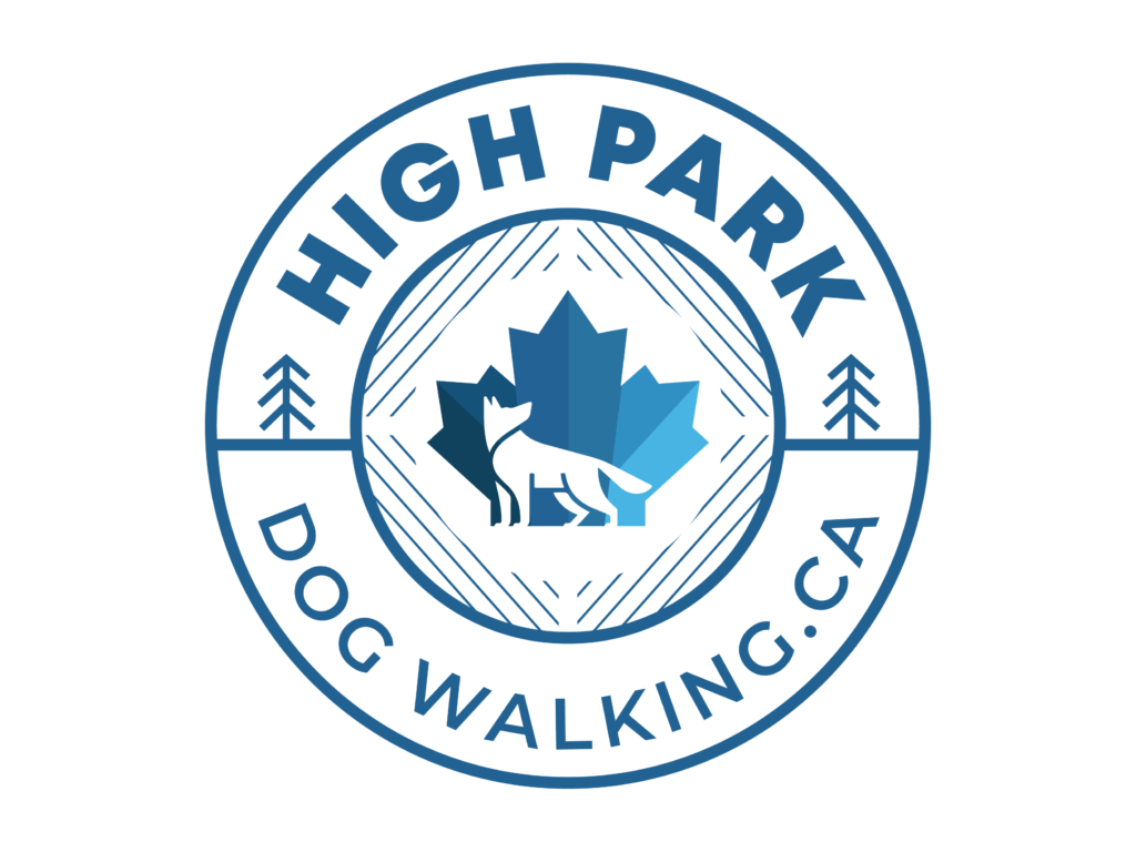 Logo for High Park Dog Walking. High Park Pet Care is the umbrella organization.